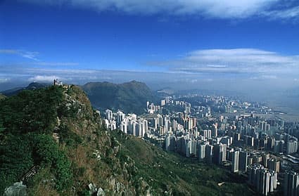 view from Lion Rock