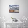 Scarborough South Bay Framed Canvas Print 20x16 inches