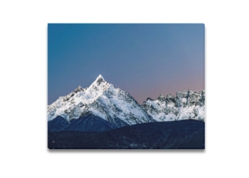 Meili Snow Mountain at dawn Framed Canvas Print 20×16 inches